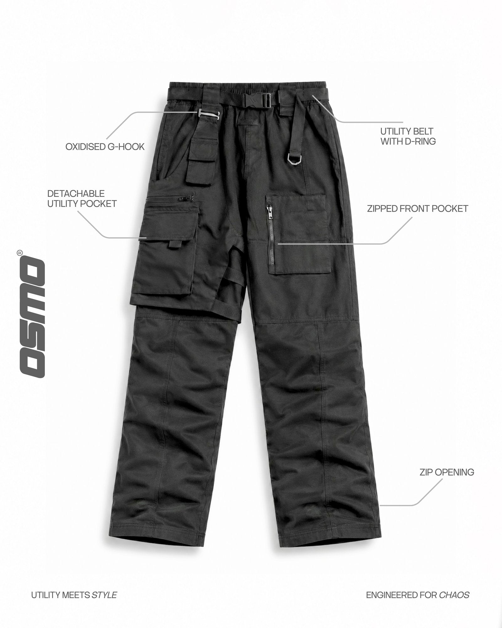 Detachable Utility Pocket Cargo